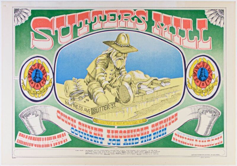 1967 FD-62 Quicksilver Messenger Service Avalon Ballroom Poster Near Mint 87