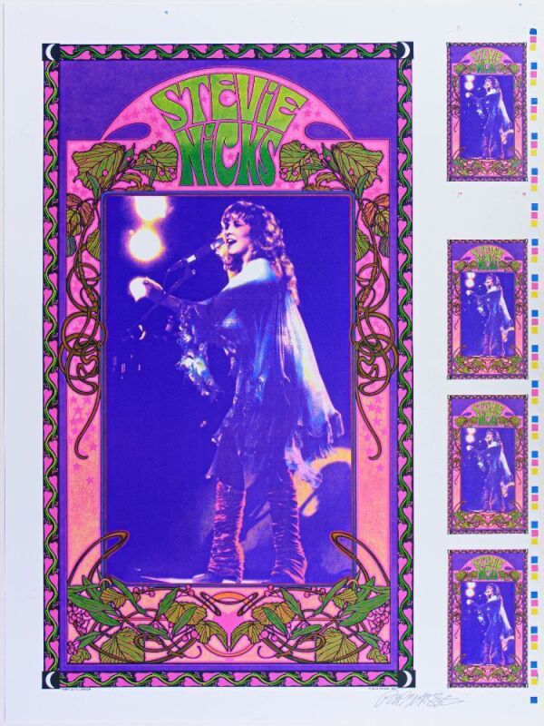 1999 Bob Masse Stevie Nicks Signed Masse Poster Mint 93