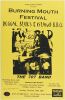 2001 The 707 Band Burning Mouth Festival The Waterline Bar & Grill Rio Nido Poster Mint 91