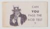 1965 Can You Pass The Acid Test? Original Intrepid Trips ID Card Excellent 79