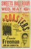 1959 The Coasters Sweets Ballroom Oakland Cardboard Poster Extra Fine 63