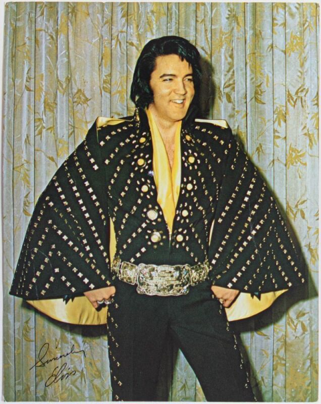 1970s Elvis Official Merch Poster Extra Fine 69
