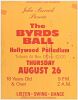 1965 The Byrds Hollywood Palladium Los Angeles Flyer Extra Fine 63