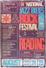 1974 Traffic Ronnie Lane Alex Harvey Band The 14th National Jazz Blues Rock Festival Reading Poster Fine 53