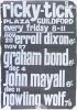 1964 John Lee Hooker Sister Rosetta Tharpe Jimmie Reed Ricky-Tick Plaza Guildford UK Poster Fine 55 - 2