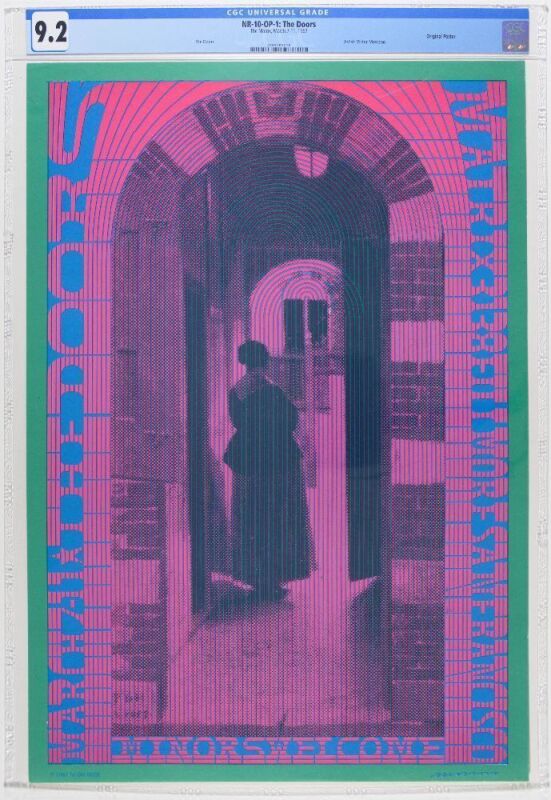 1967 NR-10 The Doors The Matrix San Francisco Poster CGC 9.2