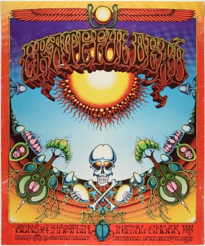 1969 AOR-2.24 Grateful Dead Aoxomoxoa Avalon Ballroom Poster Extra Fine 63