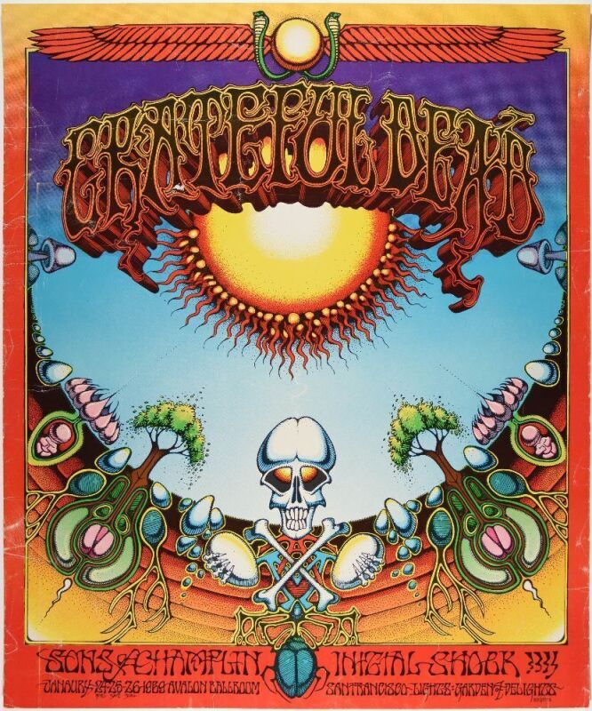 1969 AOR-2.24 Grateful Dead Aoxomoxoa Avalon Ballroom Poster Extra Fine 63