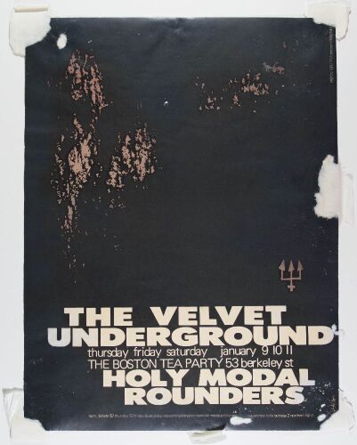 1969 Velvet Underground Boston Tea Party Poster Extra Fine 61