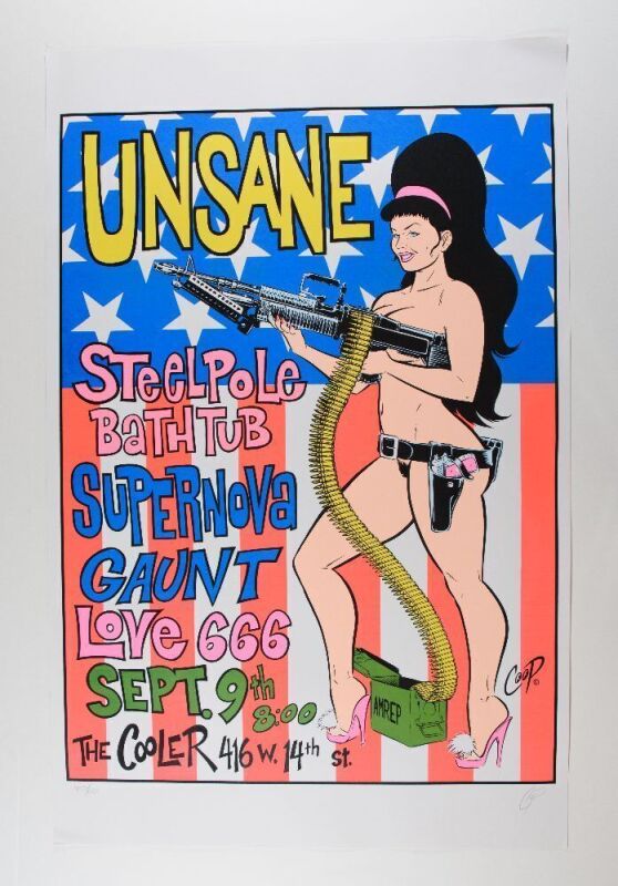 1995 Unsane The Cooler LE Signed Coop Poster Near Mint 83