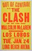 1984 The Clash Los Lobos Long Beach Arena Cardboard Poster Extra Fine 65