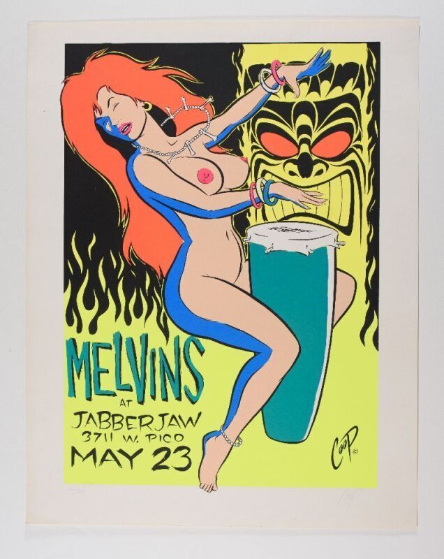 1995 Melvins Jabberjaw LE Signed Coop Poster Excellent 79