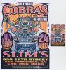 2004 Mark Arminski The Detroit Cobras Slim's Signed Arminski Poster & Card Near Mint 89