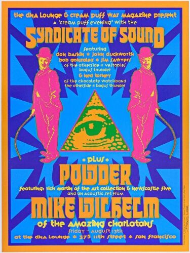 1993 Dennis Loren Syndicate of Sound The DNA Lounge Signed Loren Poster Mint 93