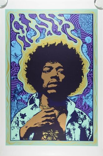 1997 PCL-172A Jimi Hendrix RP Poster Excellent 77