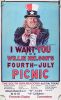 1984 Danny Garrett Willie Nelson The 4th of July Picnic South Park Meadows Austin Poster Excellent 79
