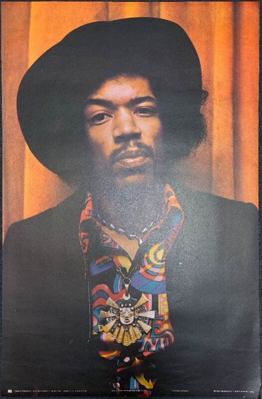 1970 Jimi Hendrix Pace International Headshop Poster Near Mint 87