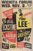 1954 Peggy Lee Billy Eckstine The Drifters The Wichita Forum Cardboard Poster Extra Fine 65