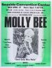 1966 Molly Bee The Seaside Convention Center Cardboard Poster Near Mint 85