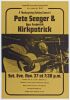 1971 Pete Seeger Rev. Fredrick Kirkpatrick Carnegie Hall New York Handbill Mint 93