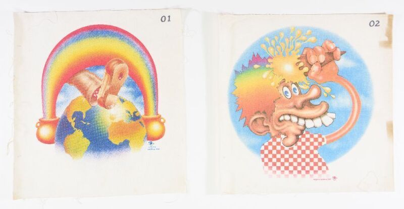 Stanley Mouse Collection of 2 Mouse Studios Grateful Dead Europe 72 Pellons