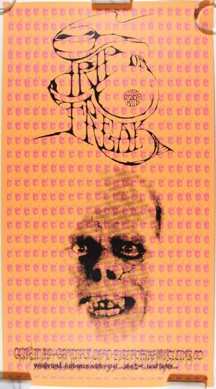 1967 AOR-2.183 Grateful Dead Winterland Trip or Freak LE Signed Kelley Mouse & Griffin RP Poster Mint 91