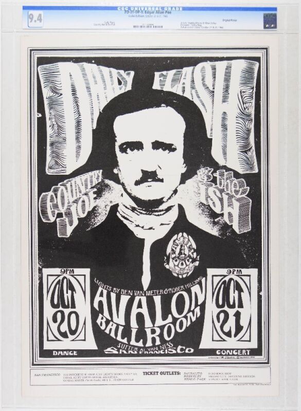 1966 FD-31 Daily Flash Country Joe Avalon Ballroom Poster CGC 9.4
