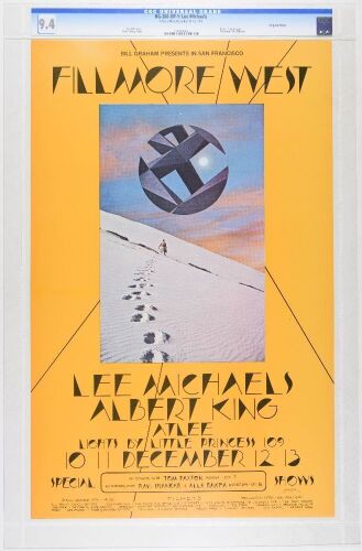 1970 BG-260 Lee Michaels Albert King Fillmore West Poster CGC 9.4