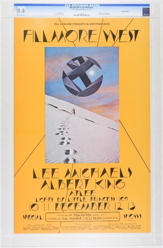 1970 BG-260 Lee Michaels Albert King Fillmore West Poster CGC 9.4