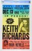 1988 BGP-29 Keith Richards Kaiser Convention Center Oakland Cardboard Poster CGC 9.8