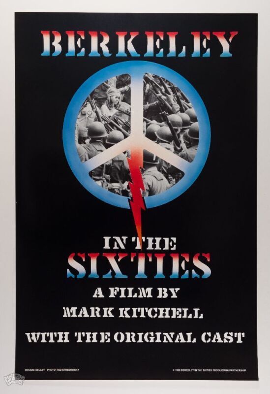 1990 Berkeley in the Sixties Film Poster Mint 93