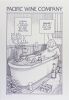 1991 Bob Johnson Pacific Wine Company Signed Johnson Poster Mint 91
