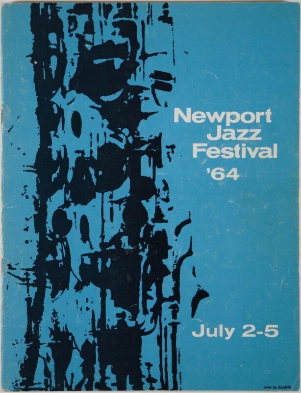 1964 Thelonious Monk Sister Rosetta Tharpe Stan Getz Newport Jazz Festival Program Near Mint 80