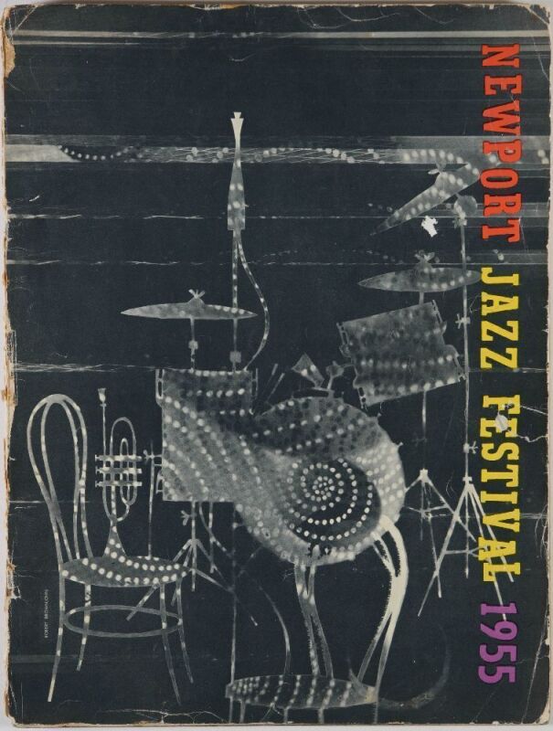 1964 Miles Davis Dave Brubeck Louis Armstrong Newport Jazz Festival Program Extra Fine 69