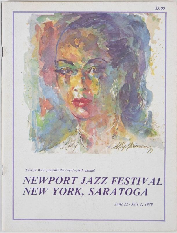 1979 Fats Domino Art Blakey Muddy Waters The Newport Jazz Festival New York Saratoga Program Near Mint 85