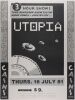 1981 Utopia Cains Ballroom Tulsa Poster Near Mint 89