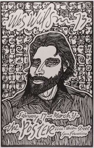 1973 Wes Wilson The Poster Exhibit 2266 Union St San Francisco Poster Mint 97