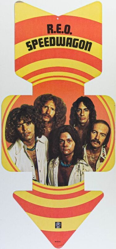 1974 R.E.O. Speedwagon Epic Records Cardboard Promo Display Extra Fine 69