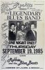 1985 The Legendary Blues Band Rocklitz Richmond Signed Poster Extra Fine 63