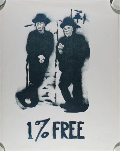 The Diggers 1% Free Poster Near Mint 85