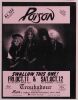 1985 Poison The Troubadour Los Angeles Handbill Near Mint 85