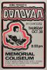 1971 Donovan Portland Memorial Coliseum Cardboard Poster Near Mint 87