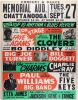 1955 Bo Diddley Etta James Big Joe Turner Fay Adams Memorial Auditorium Chattanooga Cardboard Poster Near Mint 85