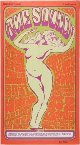 1966 BG-29 Jefferson Airplane Winterland & Fillmore Signed Wilson Poster Excellent 79