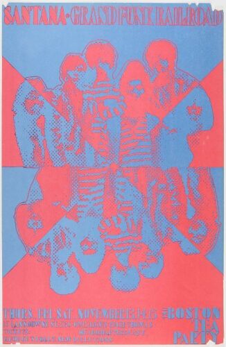 1969 Santana Boston Tea Party Poster Extra Fine 65