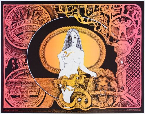 1971 BG-273/274 Poco Wishbone Ash Commander Cody Fillmore West Poster Mint 91