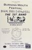 2001 The 707 Band Burning Mouth Festival The Waterline Bar & Grill Rio Nido Poster Mint 91