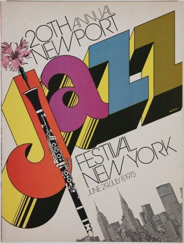 1973 BB King Muddy Waters Sonny Rollins The Newport Jazz Festival New York Program Near Mint 85