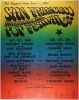 1968 Canned Heat Iron Butterfly Deep Purple San Francisco International Pop Festival Poster Excellent 75