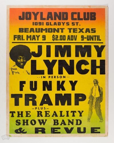 1975 Jimmy Lynch Joyland Club Poster Extra Fine 65